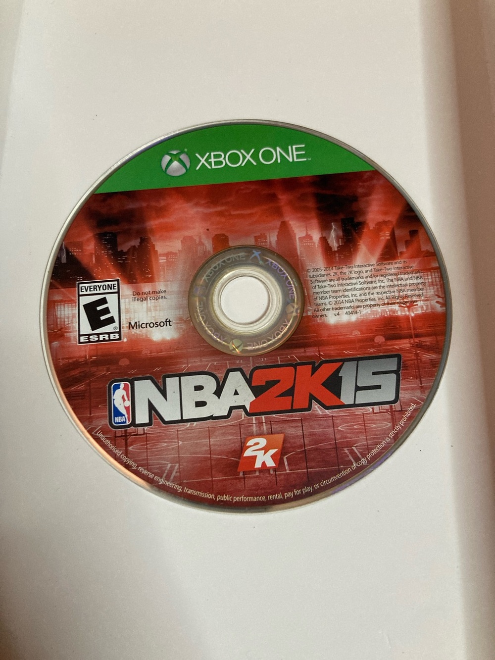 Microsoft Xbox One NBA 2K15 Disc - Red and Green